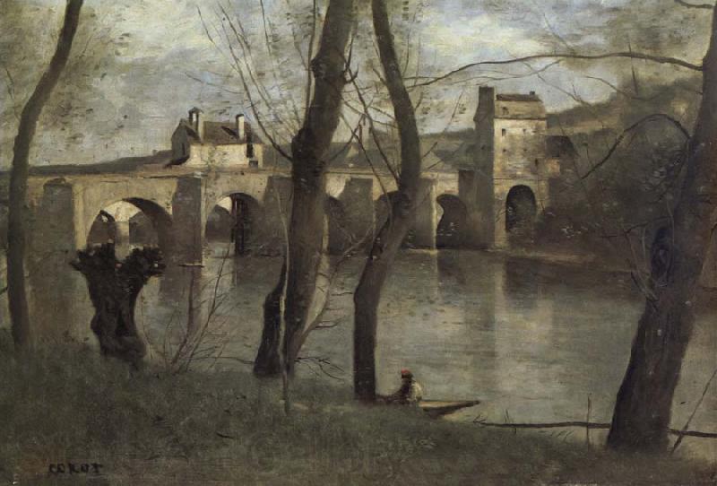 Corot Camille The bridge of Mantes Spain oil painting art